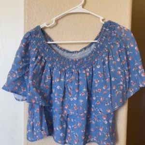 Flynn Skye Off the Shoulder Flower Top